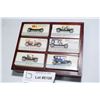 Image 1 : (6) Diecast cars of vintage automobiles with wood display box