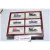 Image 1 : (6) Diecast cars of vintage automobiles with wood display box