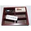 Image 1 : (2) Diecast cars of vintage automobiles with wood display box