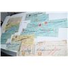Image 1 : Antique Cancelled cheques lot
