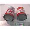 Image 3 : (2) Shell + Gulf oil tins