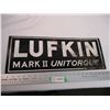 Image 1 : Lufkin Mark II Unitorque enamel sign 22x8