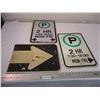 Image 1 : (3) Aluminum signs - 12x17.5