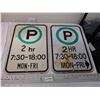 Image 1 : (2) Aluminum signs - 12x17.5