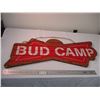 Image 1 : Bud Camp wooden sign - 41x13