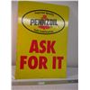 Image 4 : Pennzoil double sided metal sign - 24x35.5