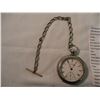 Image 2 : AM watch Waltham key wind pocket watch no key