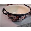 Image 5 : Large bowl 16" round with small bowl (repaired) 9.5" chamber pot pitcher