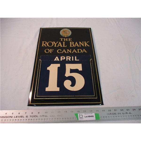 Royal bank of Canada calendar