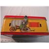 Image 8 : Wagon Train lunch box with Hopalong Cassidy thermos (handle loose on lunch kit)