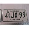 Image 3 : (2) Yukon license plate 1978 (pair)
