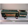 Image 1 : (18) Vintage heidelberg beer bottles with labels, in boxes