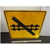 Image 1 : Railroad Crossing Sign - 35.5x35.5