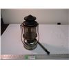 Image 1 : Coleman Quick-lite Lantern (nickel plated tank) Double Mantle rare black top with pump - missing fil