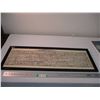 Image 1 : Framed picture of 1564-1616 inscription on shakespeare's grave - 38x12.5