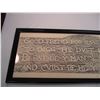 Image 2 : Framed picture of 1564-1616 inscription on shakespeare's grave - 38x12.5