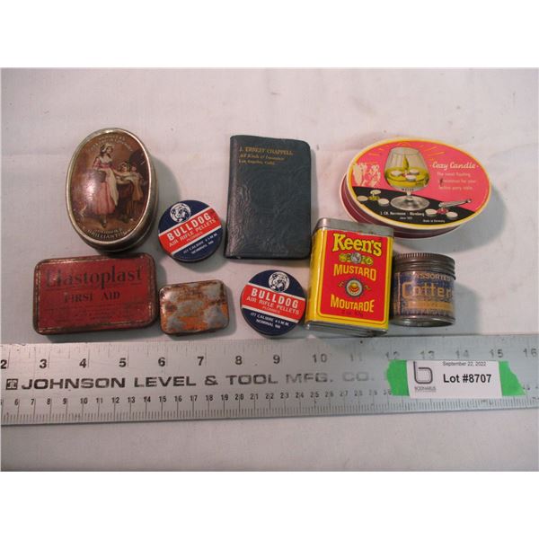 SMall vintage tins