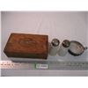 Image 1 : Cigar box with salt & pepper shakers, candy dish
