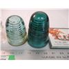 Image 3 : (4) insulators + vintage thermometer