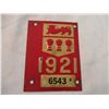 Image 2 : 1921 Sask license plate tag