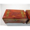 Image 2 : (2) wooden keepsake boxes - 10 x 5 + 8.5 x 5