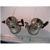 Image 2 : 2X THE BID PRICE - nickel plated coffee pots SMP