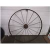 Image 1 : 2X THE BID PRICE - Steel Wagon Wheels 54" round