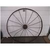 Image 5 : 2X THE BID PRICE - Steel Wagon Wheels 54" round
