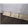 Image 2 : Wall mount coat hooks on board (7 hooks)