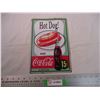 Image 1 : Coca cola tin sign - 12x8