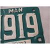 Image 3 : 1919 Man license plate tag 2.5" x 3"