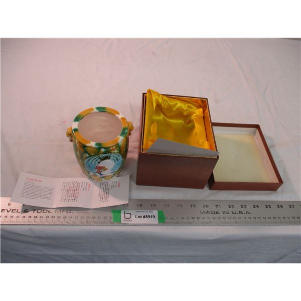 Tang Tri-color pen case - Porcelain clay Hsu Wei Chung - new in box