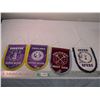 Image 1 : Set of (4) English Premier league football banners 1970's