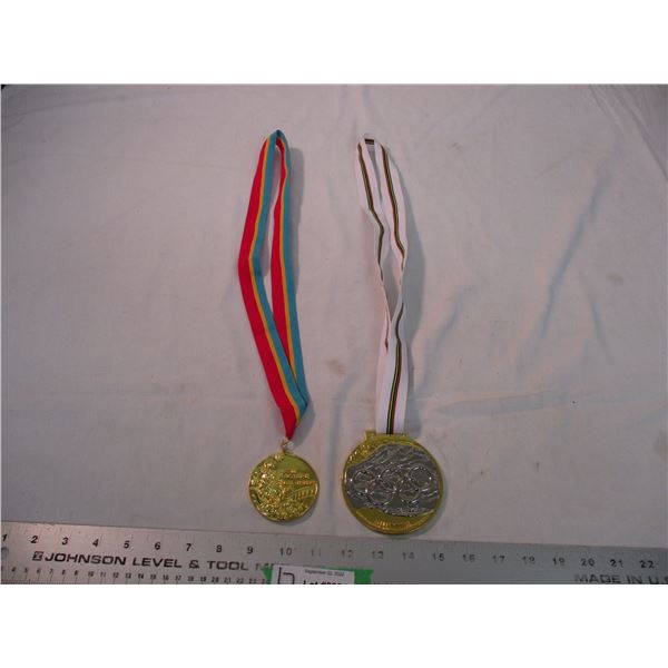 (2) 1984 + 1992 Olympic medal replicas