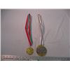 Image 1 : (2) 1984 + 1992 Olympic medal replicas