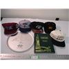 Image 1 : Curling lot - 1987 hat, various hats + 1990 booklet + national curling tray