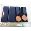 Image 1 : (2) Holland america cruise ship medals with ribbons in original boxes 3"x2.5" - ribbon 20" long