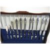 Image 3 : Vintage WM Rogers Bros 1847 (64 piece) silverplate flatware set with original wood box