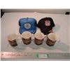 Image 1 : (4) Route 66 mugs + trucker hat + Denzil stock show 3-stripe hat