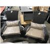 Image 2 : PAIR OF PATIO FLAIR BROWN PREMIUM MUSKOKA OUTDOOR PATIO CHAIRS WITH CUSHIONS