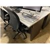 Image 2 : DARK WOOD / WHITE TOP DEEP OFFICE DESK,