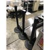 Image 1 : LOT OF ASSORTED CROWD CONTROL STANCHIONS