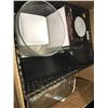 Image 2 : 2 BOXES OF ASSORTED OFFICE DECOR, KETTLE, COFFEE WARMER/DISPENSER, PERSONAL SPACE HEATER AND