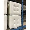 Image 2 : 4 WHITE MODERN LEATHER STYLE 15" SQUARE RECEPTION SEAT CUBES