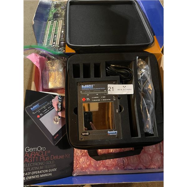 Gemoro Oracle AGTI Electronic Gold Tester, Acid Bottles Streak Stone