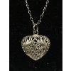 Image 2 : 925 Sterling Silver With Heart Pendant Necklace 18 inches