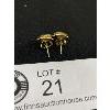 Image 2 : Vintage Pair of Gold Tone Genuine Shell Cameo Earrings