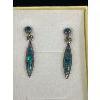 Image 2 : Vintage Sterling Silver OPAL Dangling Earrings