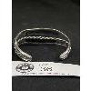 Image 2 :  Large Handmade Silver Navajo, Signed Bangle with 3 Genuine Turquois Stones