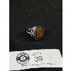 Image 2 : Very Large Vintage Genuine 925 Silver AMBER Ring